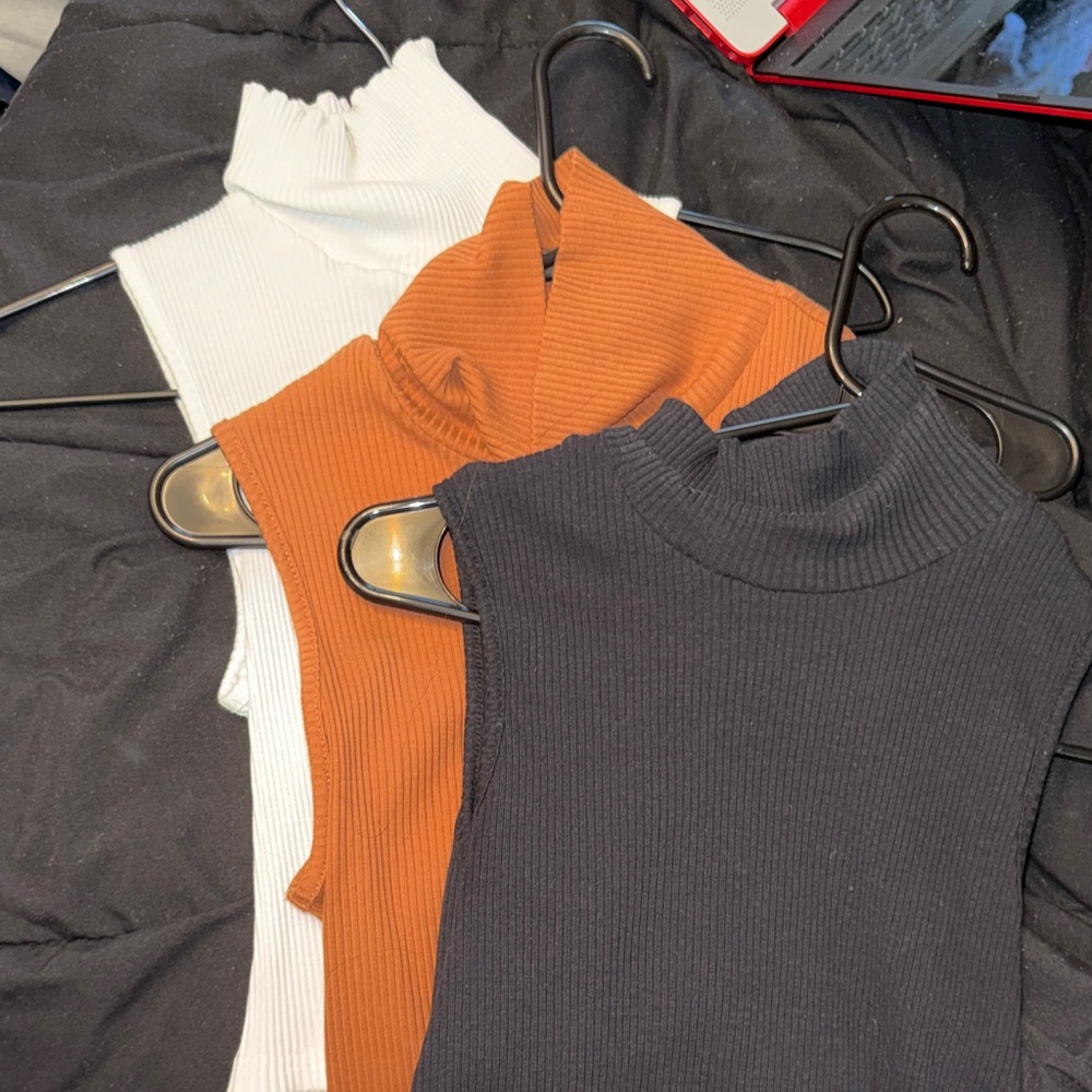 3 pack turtle neck tops
